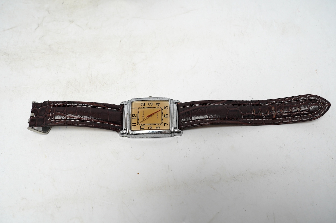 A gentleman’s gold plated Limit wrist watch with three minor watches. Condition - poor